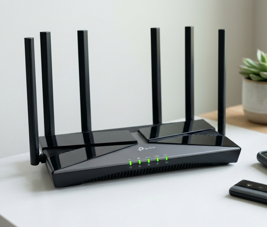 Upgrading your router strong Wi-Fi signal green lights Sunshine Coast home