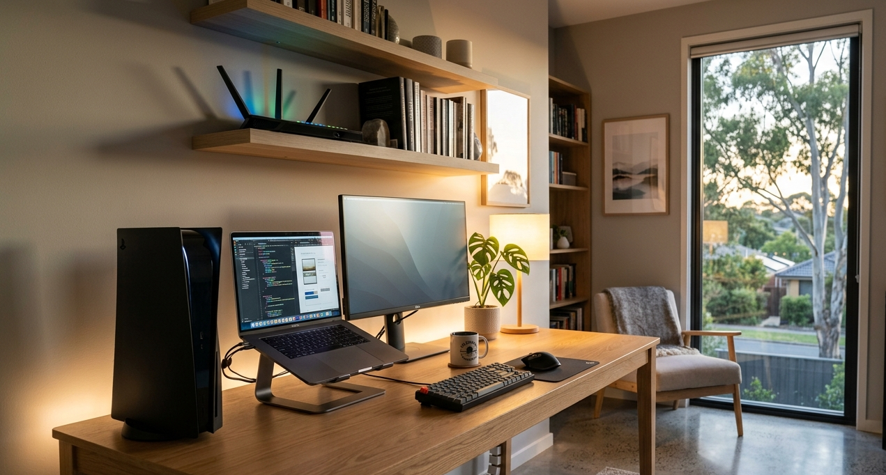Home internet setup for gamers and streamers Coolum Sunshine Coast