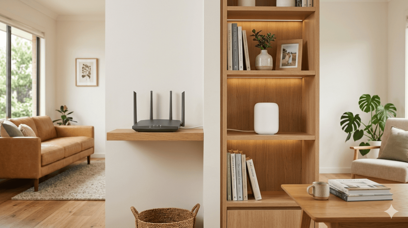 Mesh Wi-Fi vs standard router comparison Sunshine Coast home network