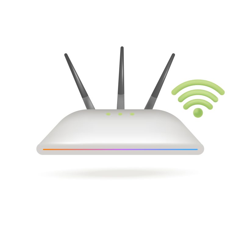 Router Indicating Common Wi-Fi Problems