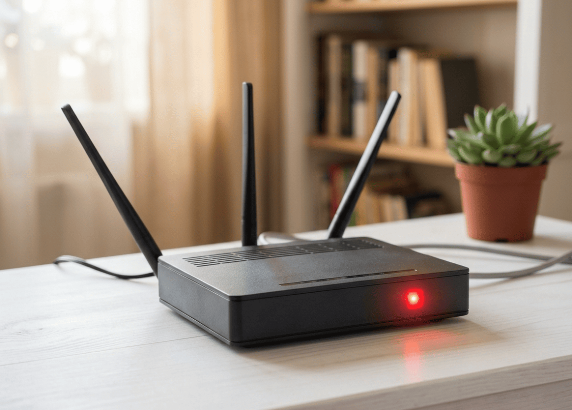 Common Wi-Fi problems router warning light Sunshine Coast home network