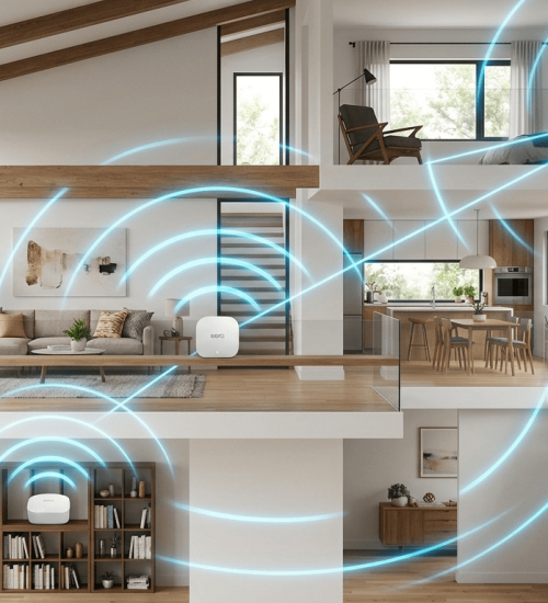 Mesh WiFi network setup for large Buderim acreage property